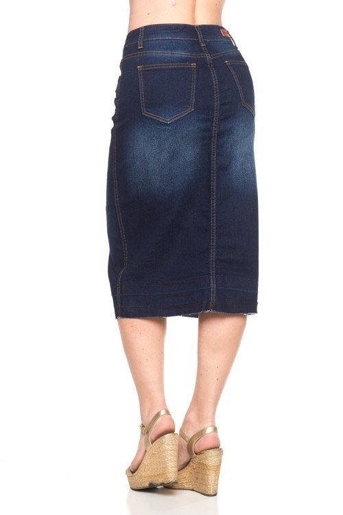 Denim Long Skirt