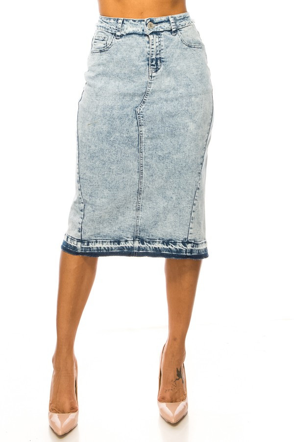 Denim Skirt Plus Size