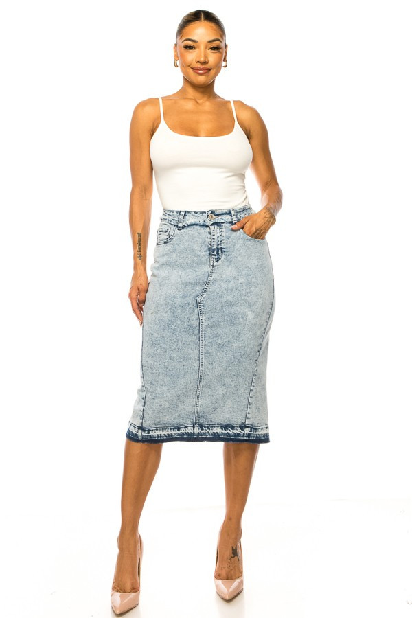 Denim Skirt Plus Size