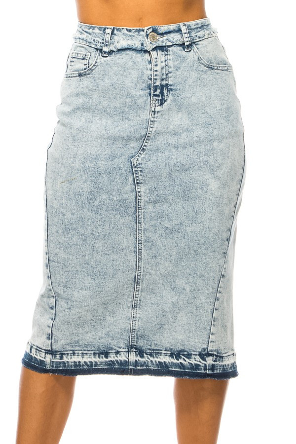 Denim Skirt Plus Size