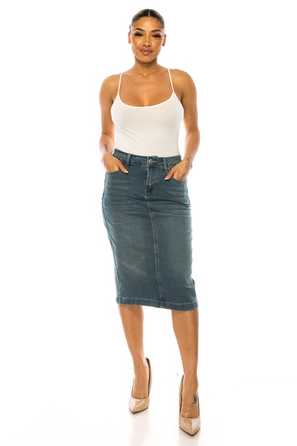 Denim Skirt Plus Size