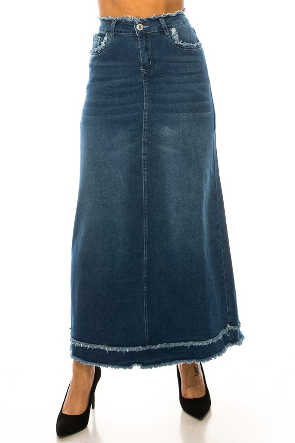 Denim Skirt Plus Size