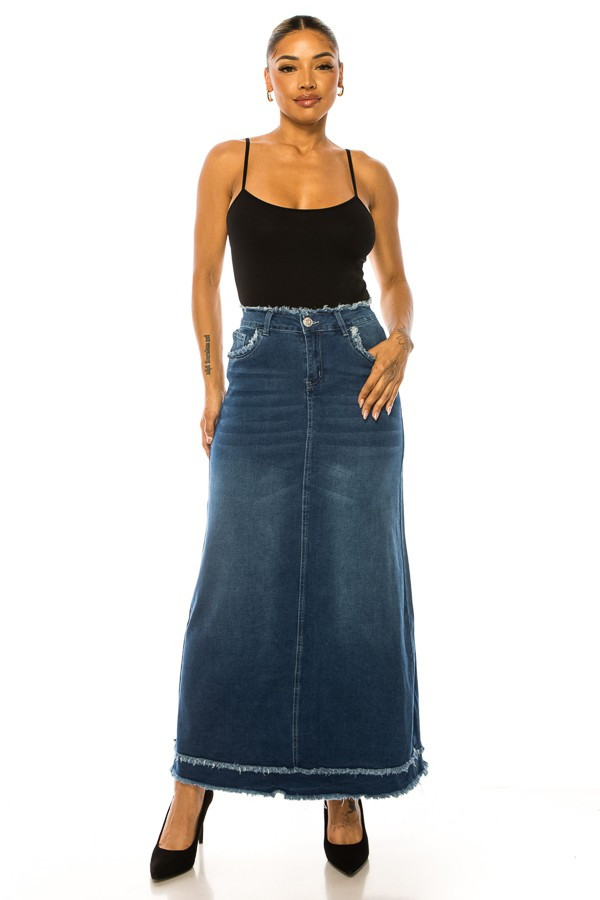 Denim Skirt Plus Size