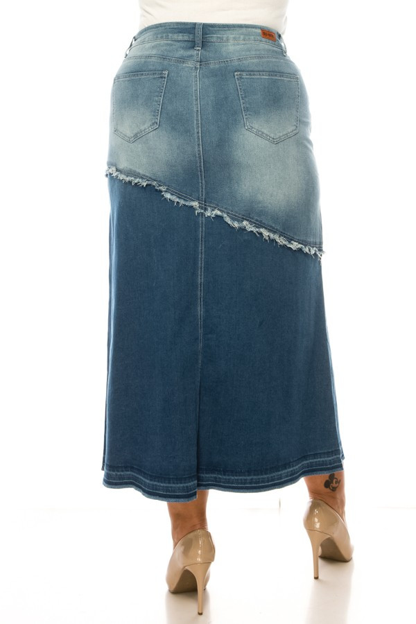 Denim Skirt Plus Size