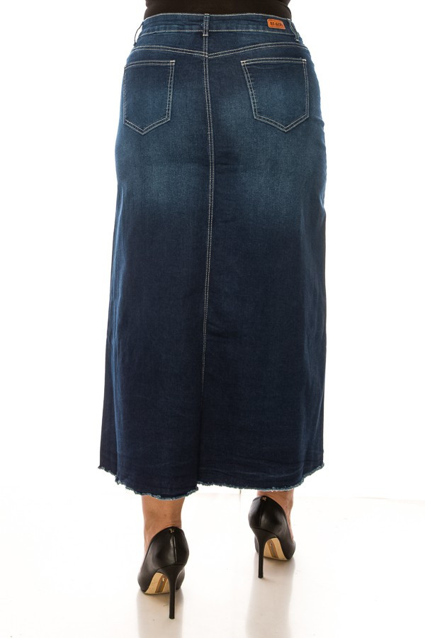Denim Long Skirt