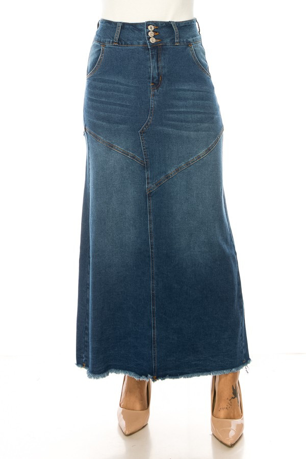 Denim Skirt Plus Size