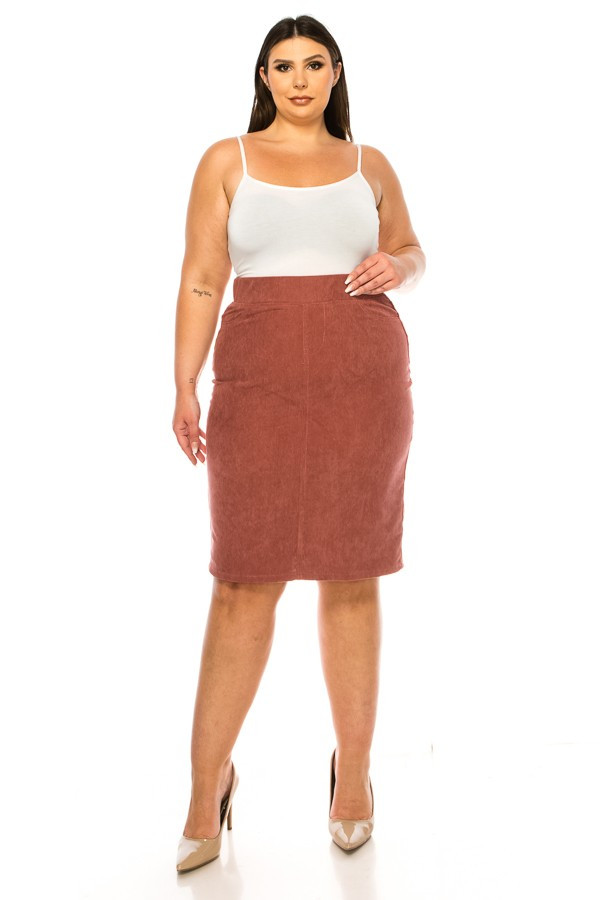 Denim Skirt Plus Size