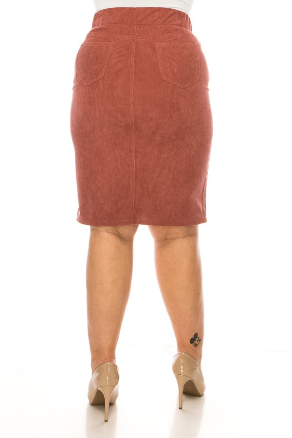 Denim Skirt Plus Size