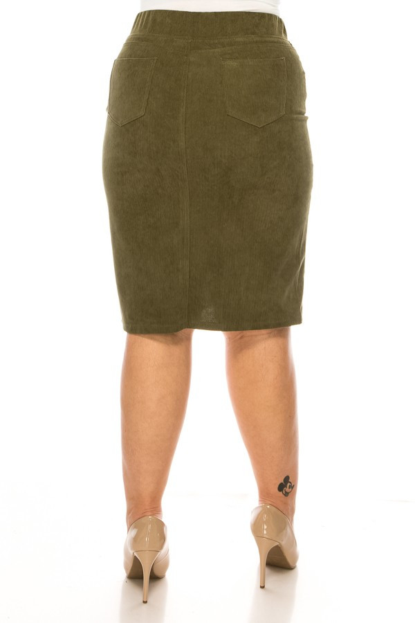 Denim Long Skirt Plus Size
