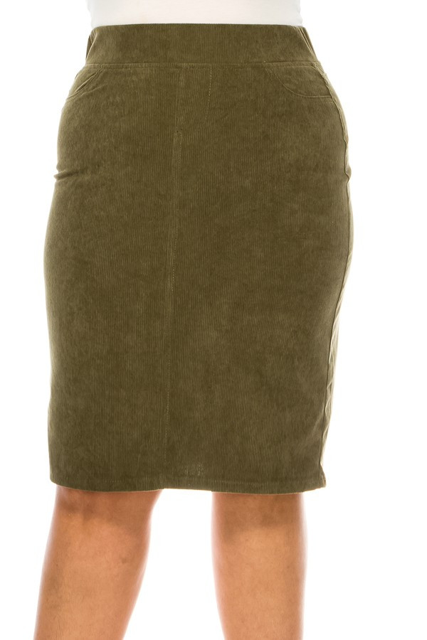 Denim Long Skirt Plus Size