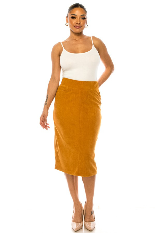 Denim Long Skirt Plus Size