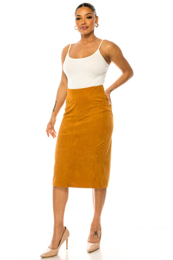 Denim Long Skirt Plus Size