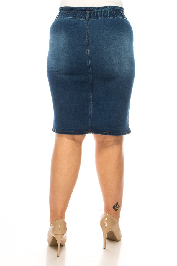 Denim Skirt Extended Plus Size