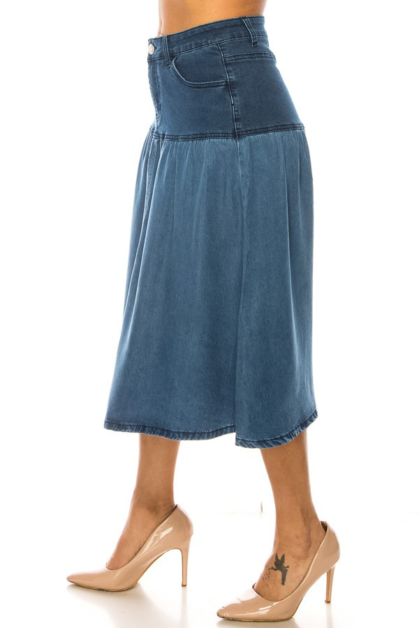 Denim Skirt Plus Size