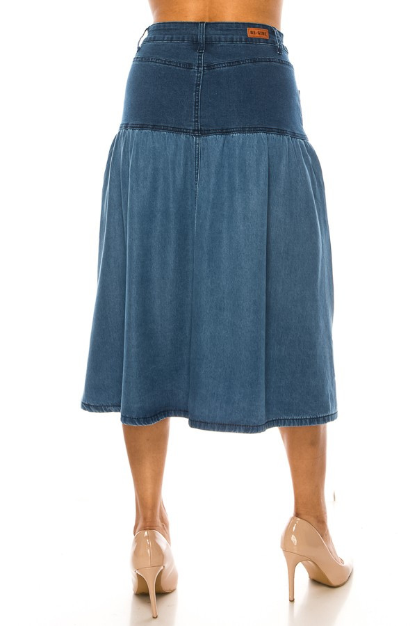 Denim Skirt Plus Size