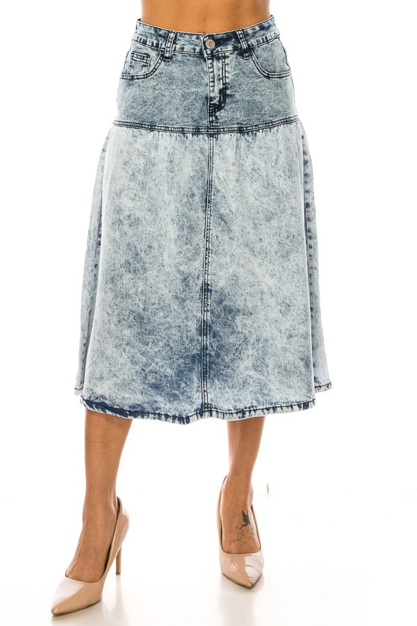Denim Skirt Plus Size