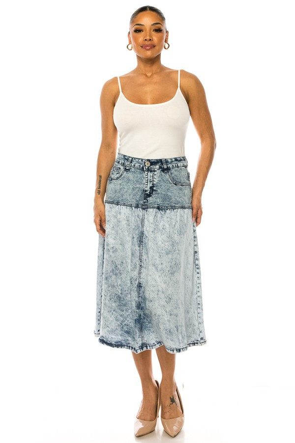 Denim Skirt Plus Size