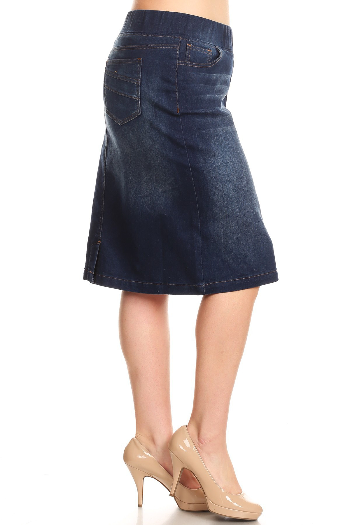 Denim Skirt Plus Size