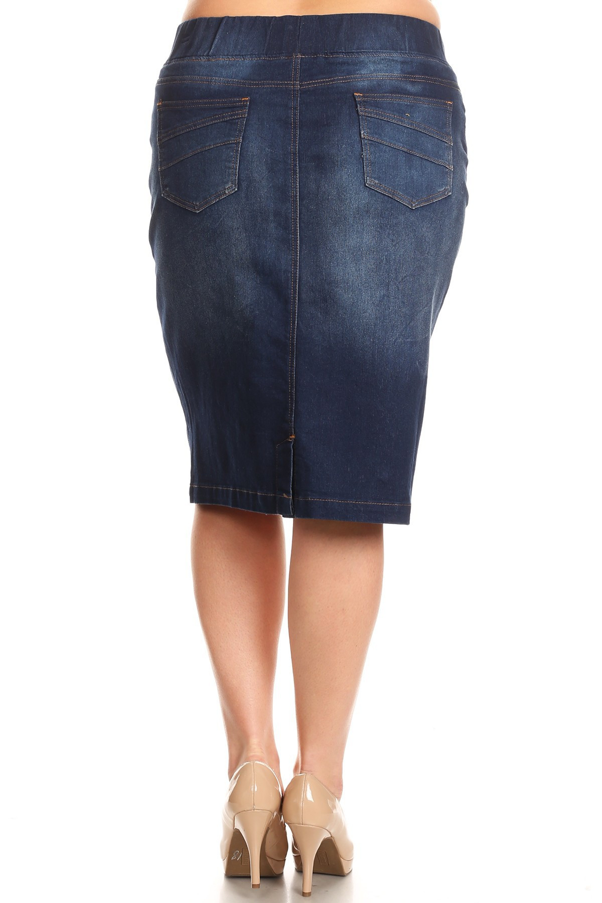 Denim Skirt Plus Size