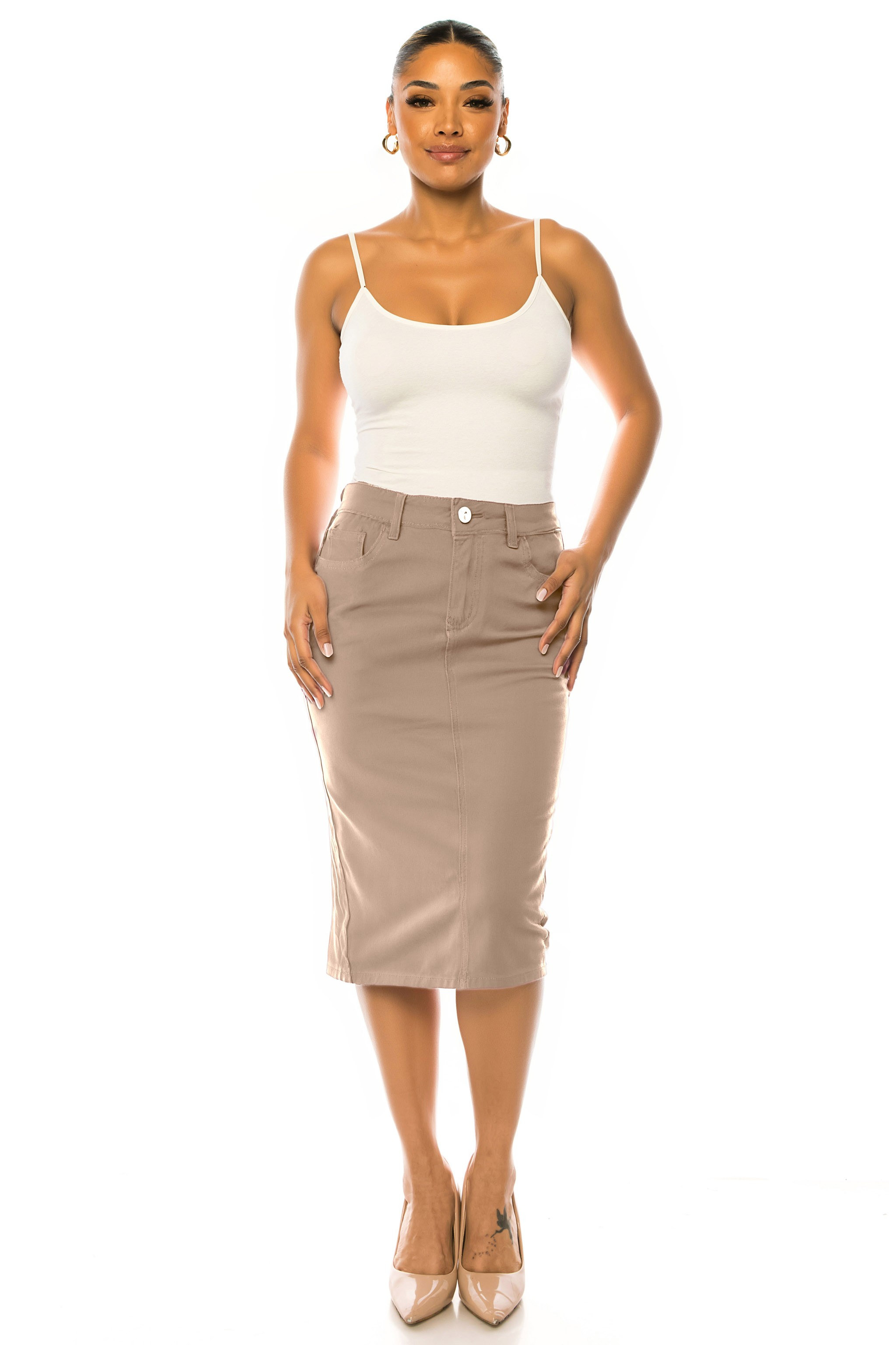 Denim Skirt Plus Size