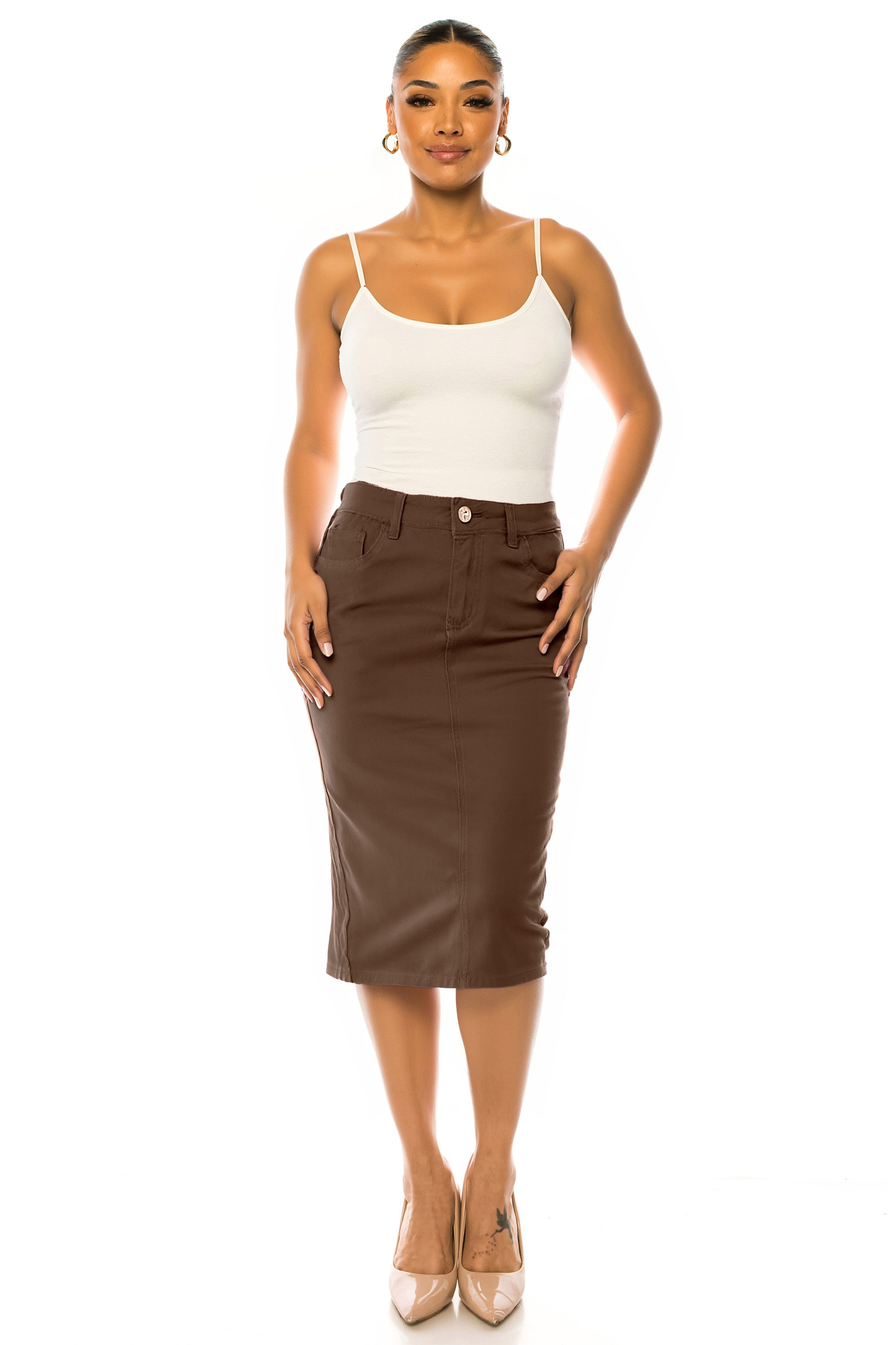 Denim Skirt Plus Size