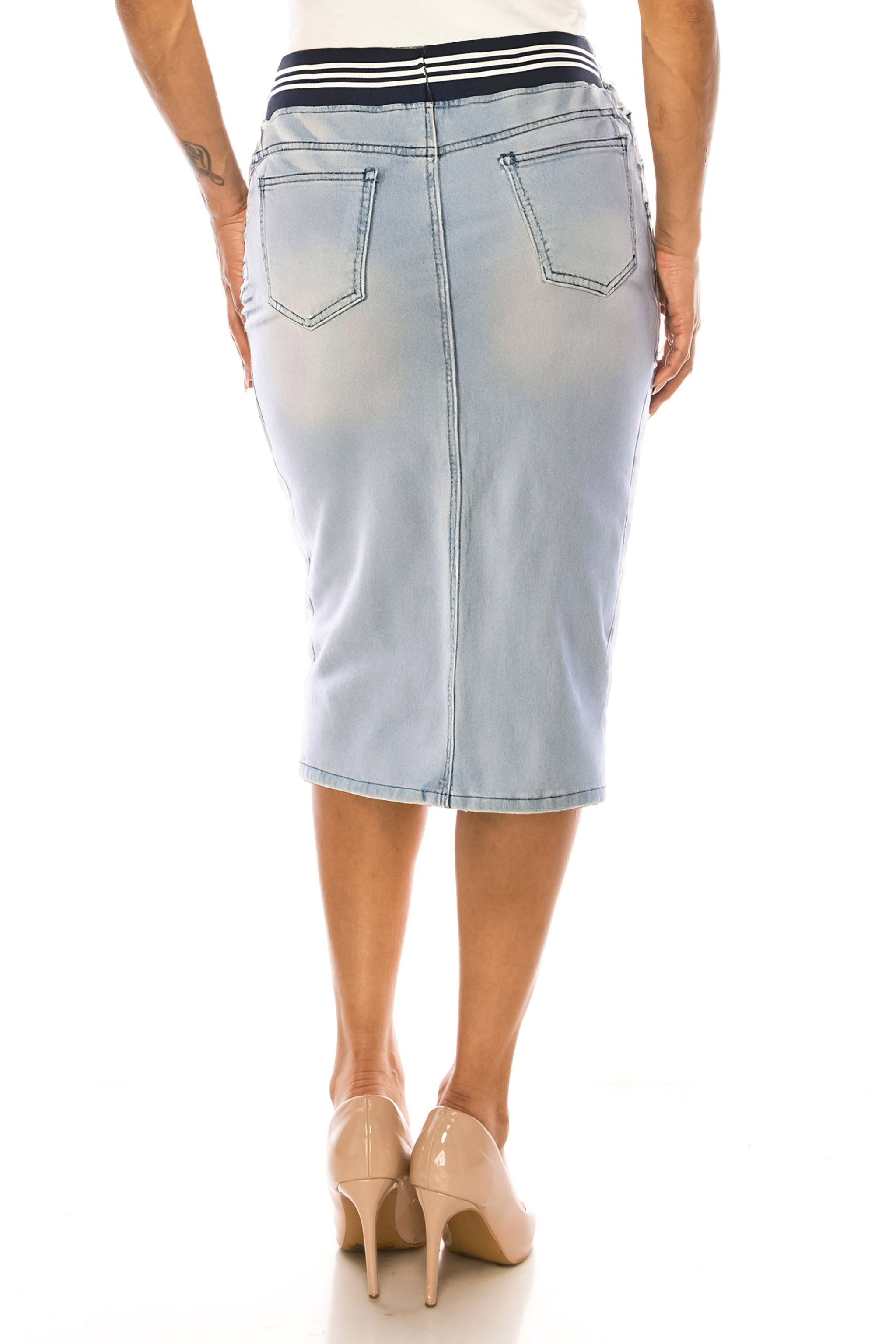 Denim Skirt Plus Size