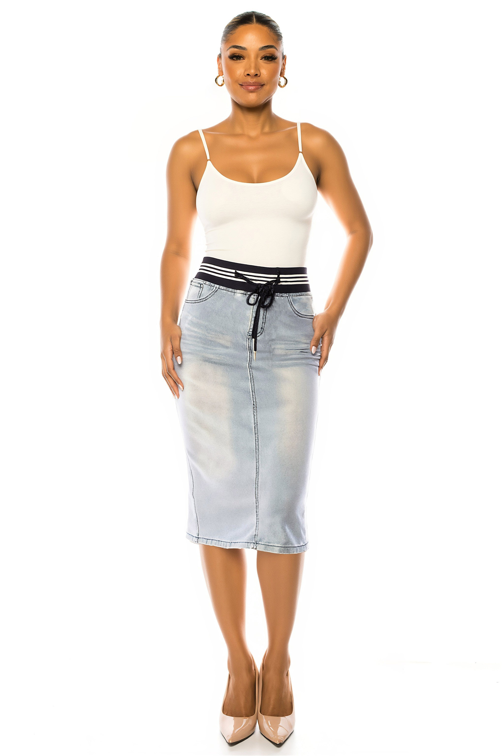 Denim Skirt Plus Size