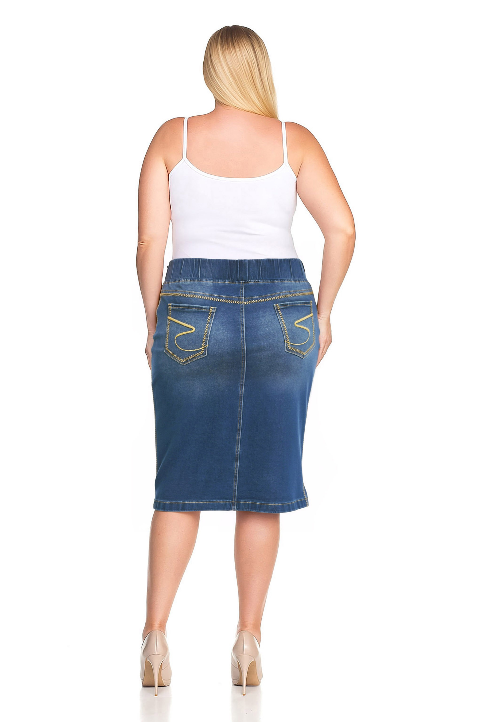 Denim Skirt Plus Size