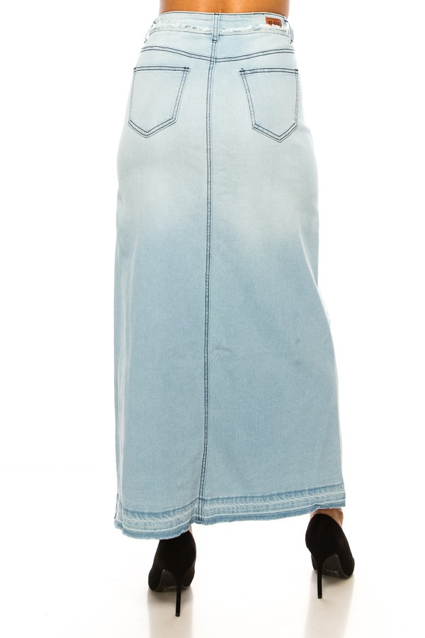 Denim Long Skirt