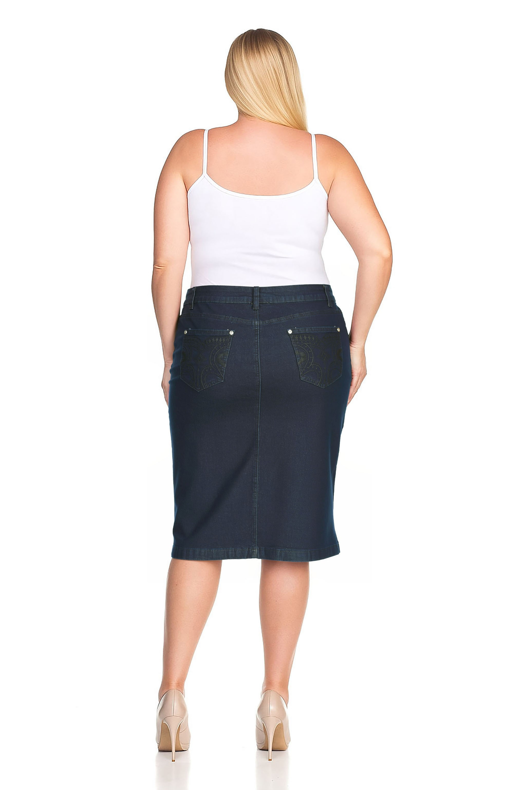 Denim Skirt Plus Size