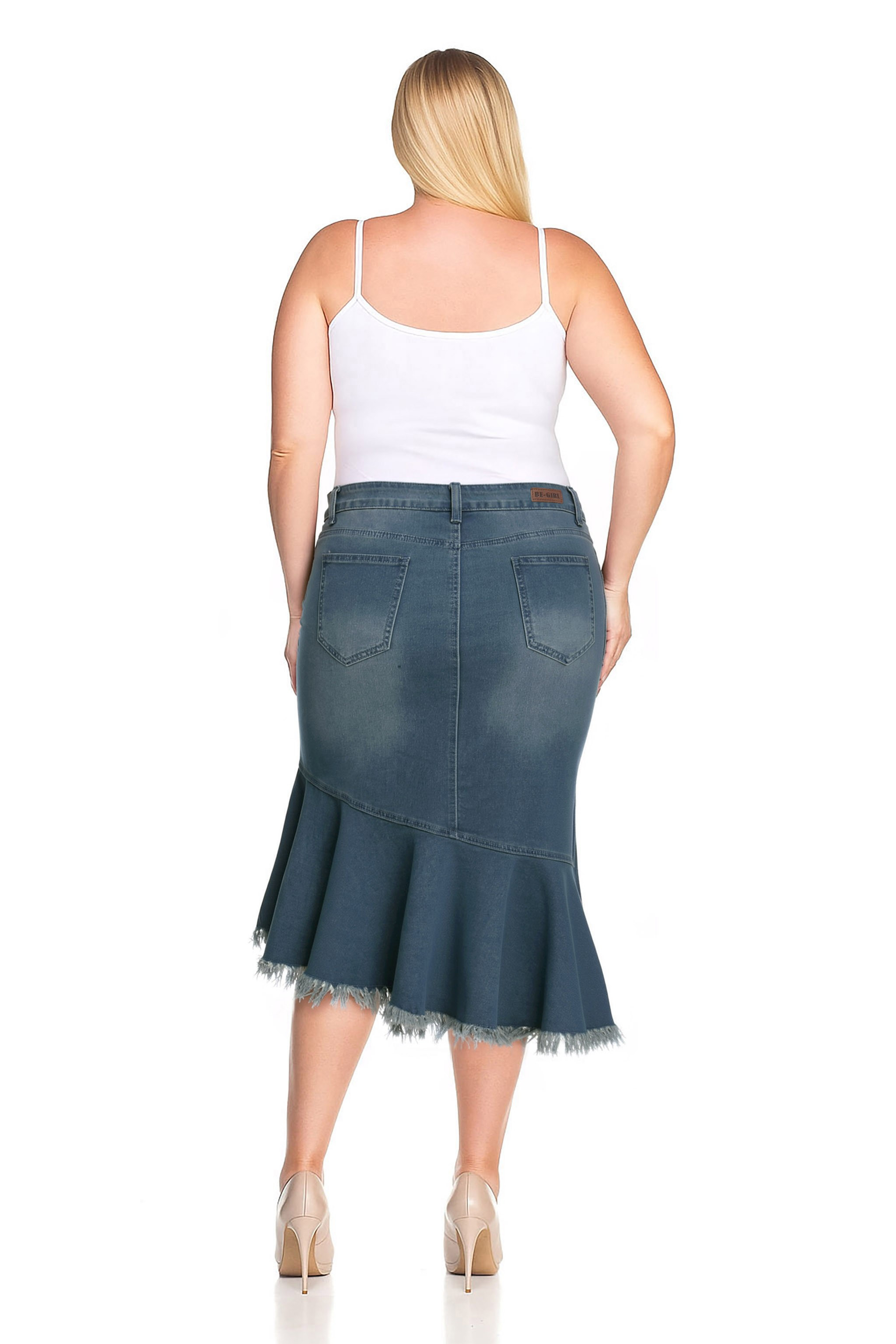 Denim Skirt Plus Size