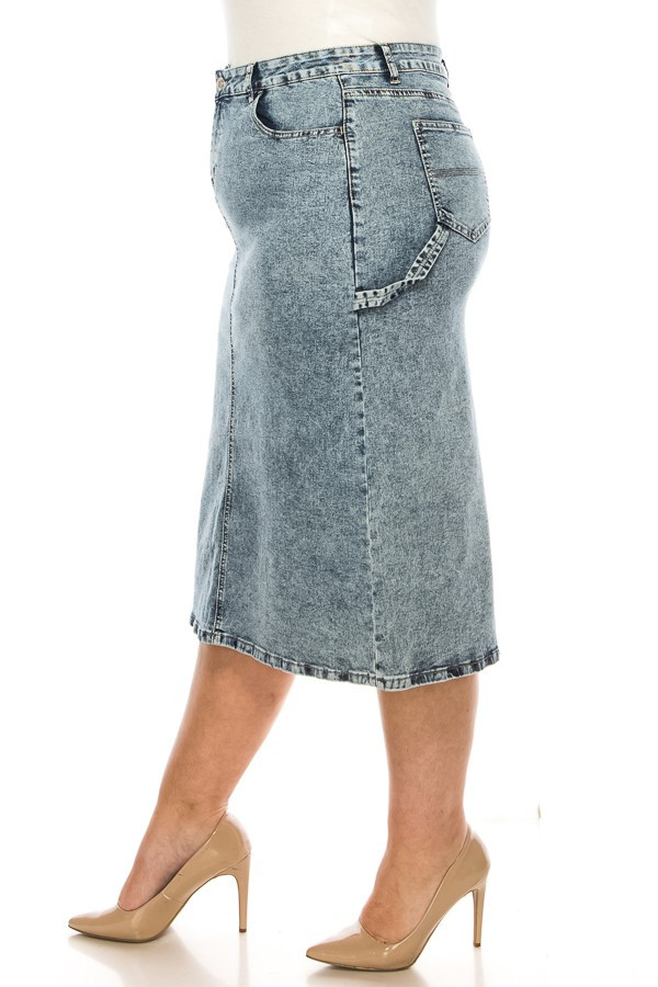 Denim Skirt Plus Size