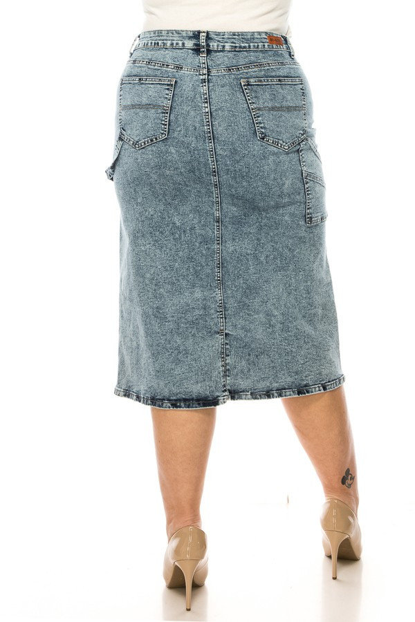 Denim Skirt Plus Size