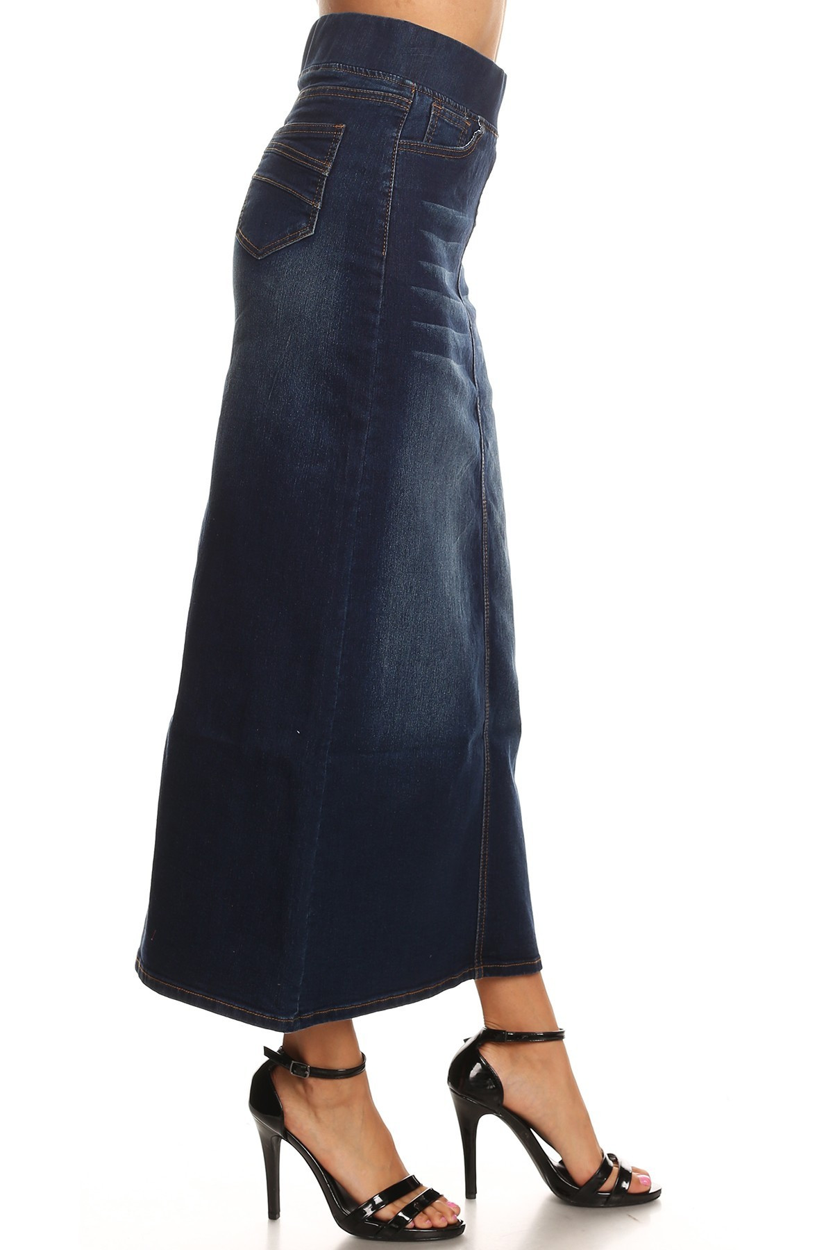 Denim Long Skirt
